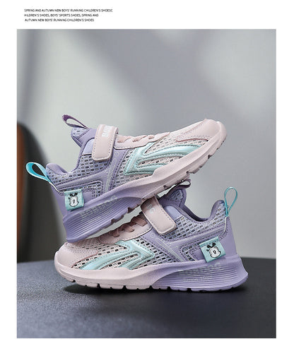 Babu bean children's shoes boys sneaker summer 2025 new hollow single mesh breathable mesh shoes big children's shoes