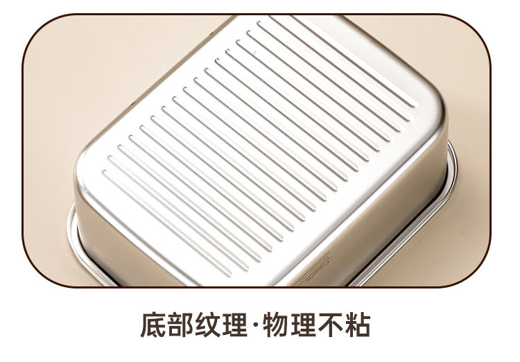 304 Stainless Steel Preservation Box Food Sealed Lunch Box for Microwave Lunch Box Large Capacity Square with Handler