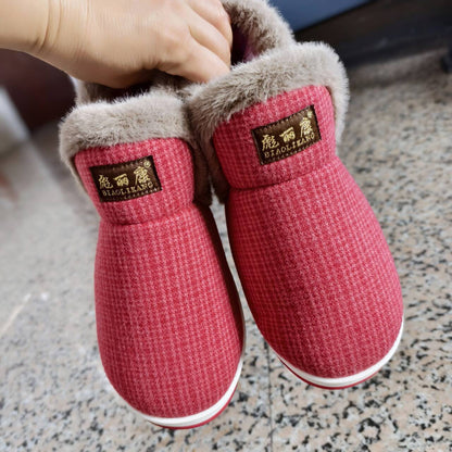 All-Inclusive Handmade Cotton Slippers for Women, Autumn and Winter Home Indoor Warm Dad Old Cotton Shoes Wholesale for Middle-Aged and Elderly Men
