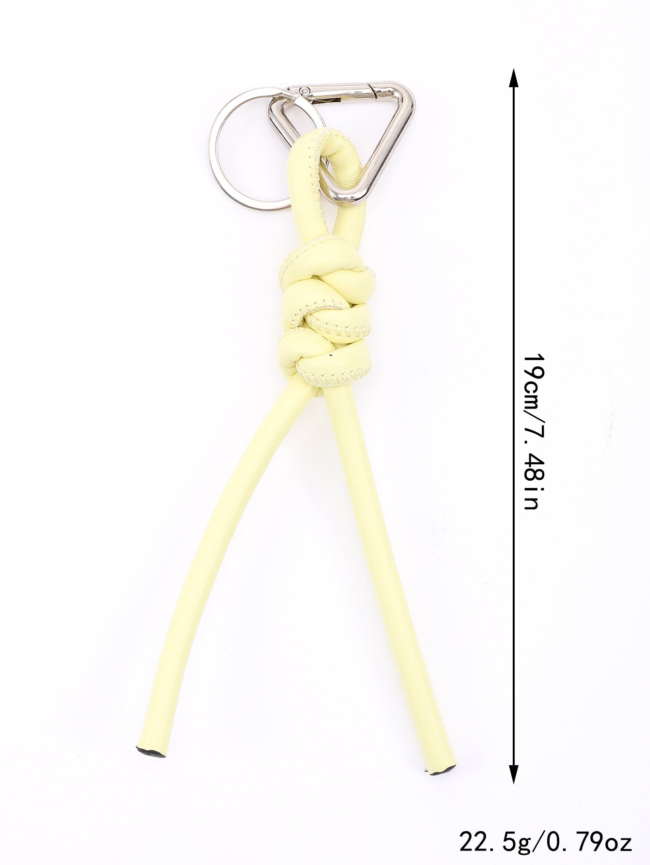 New triangle key chain PU hand-woven diamond key ring bag pendant key chain