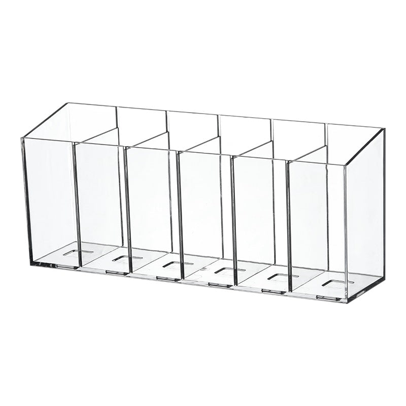 [Multiple Specifications] Transparent Square Storage Tube Detachable Cosmetics Organizer Box Cosmetics Storage Rack Mi Mu