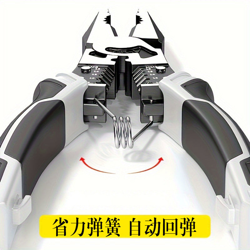 German-Style Multi-Functional Hand Pliers, Industrial-Grade Eccentric Wire Pliers, Needle-Nose Pliers, Diagonal Nose Pliers, Electrician's Special Pliers for Wire Stripping