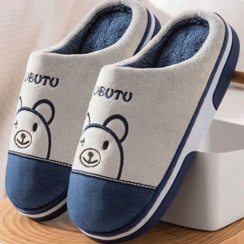 New 2025 Cotton Slippers for Men and Women, Winter Thick-Soled Non-Slip Indoor Warm Home Slippers for Men and Couples