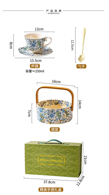French Style Fruit Plate High-end Exquisite and High-value Fruit Plate Living Room Coffee Table Household Afternoon Tea Dim & Cam Plate Ceramic Basket