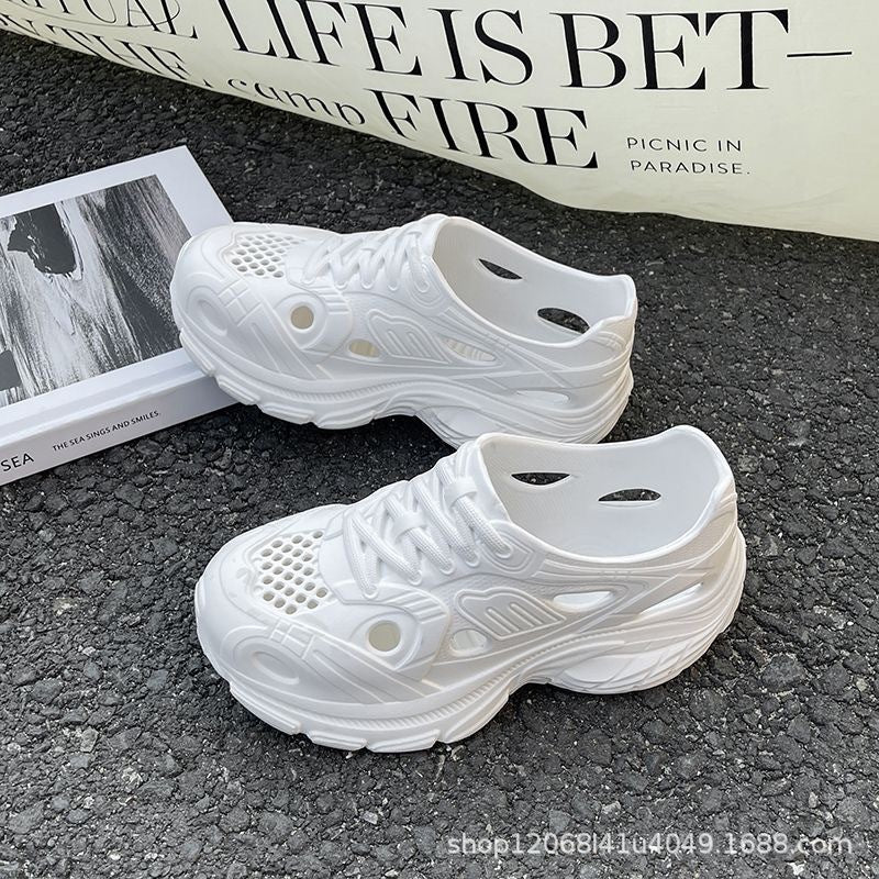 New Style Eva Thickened 5cm Height-Increasing Soft Sole Comfortable Versatile Dad Shoes Outdoor Closed-Toe Sandals for Couples