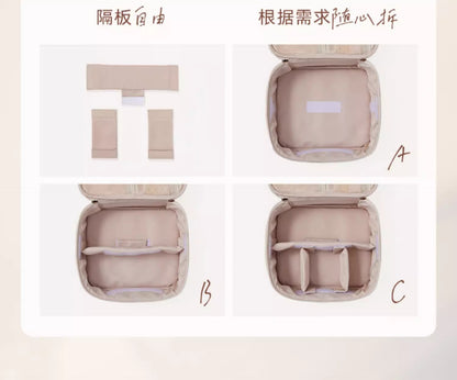 Cosmetic Bag Women's 2025 New Portable Cosmetic Case Travel Cosmetic Brush Bag Large Capacity Cosmetic Storage Bag High-end