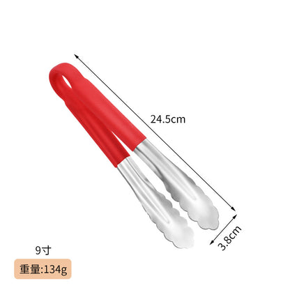 Thickened 304 Stainless Steel Barbecue Clip Hemp Glue Clip Anti-scalding Food Clip Food Clip Multi-purpose Labor-saving Practical Clip