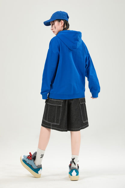 Hooded Sweater | Non-Deformable Pure Cotton Sweater Xinjiang Cotton Shoulder Pullover Autumn and Winter Solid Color ins Street Tide Hoodie