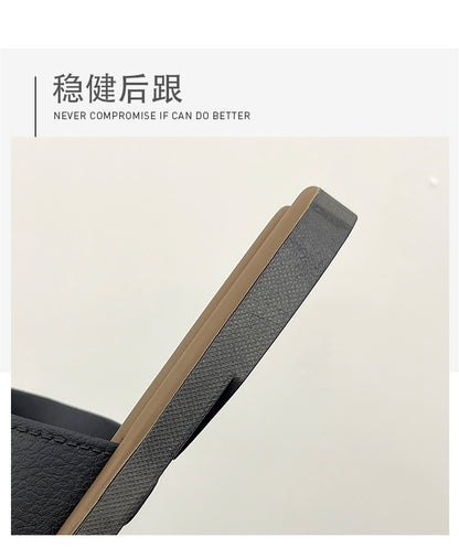 Cross-Border Slippers for Women Summer Flat Slippers Southeast Asia New Double Buckle Foreign Trade Fashion Outer Wear Beach Sandals