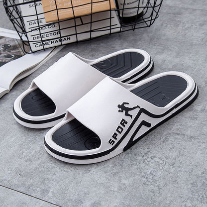 Men's Slippers Summer New Thick Bottom Non-Slip Home Indoor Couple Household Sandals and Slippers Men's Summer Outfit