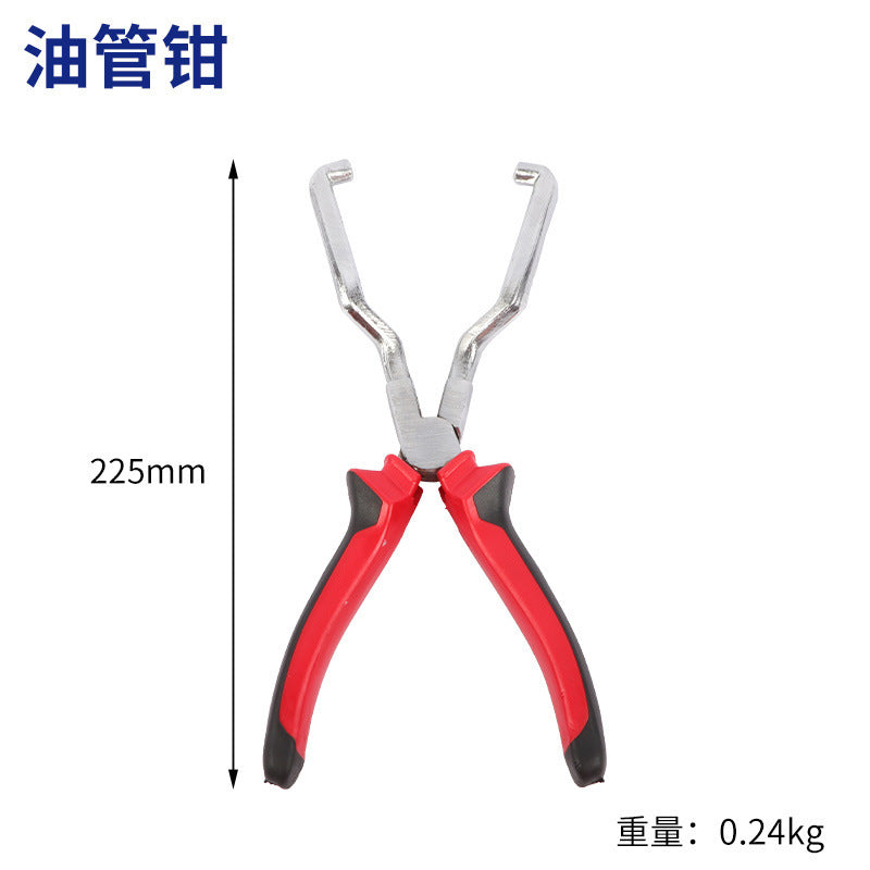 Red and black elbow 60 degree power-off pliers bolt pliers multi-purpose pliers car oil pipe separation harness pliers cross-border pliers