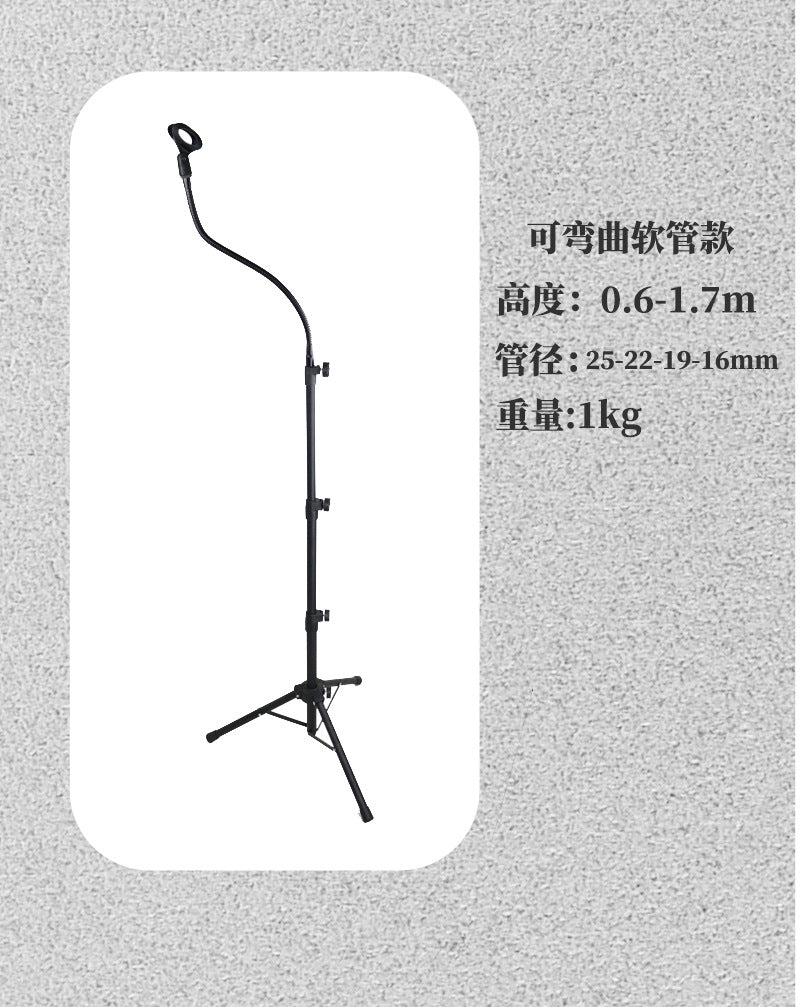 2025 Crossbar Microphone Stand Frosted Metal Adjustable Height Floor Stand Live Performance Microphone Stand