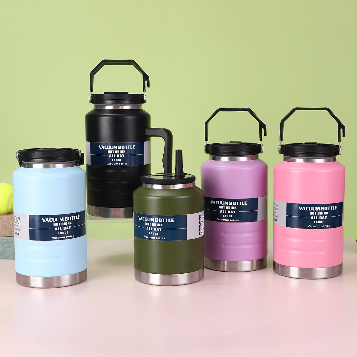 Cross-Border New 304 Stainless Steel Thermos Cup Large Capacity Ton Barrel Outdoor Portable Ice Bucket Wholesale