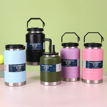 Cross-Border New 304 Stainless Steel Thermos Cup Large Capacity Ton Barrel Outdoor Portable Ice Bucket Wholesale
