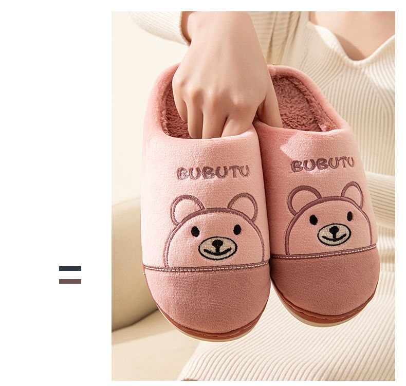 New 2025 Cotton Slippers for Men and Women, Winter Thick-Soled Non-Slip Indoor Warm Home Slippers for Men and Couples