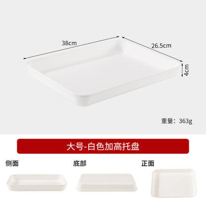 Commercial Deepening Tray Rectangular Kindergarten Plastic Storage Tray for Hot Pot Food Preparation Tray with Marinated Flavor Marinated Dishes Display Tray