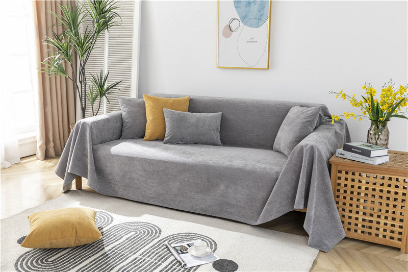 Four Seasons Universal Waterproof Sofa Towel Urine-proof Cat-scratch-proof Sofa Cover Cloth Towel Chenille Non-slip Non-sticky Sofa Cover