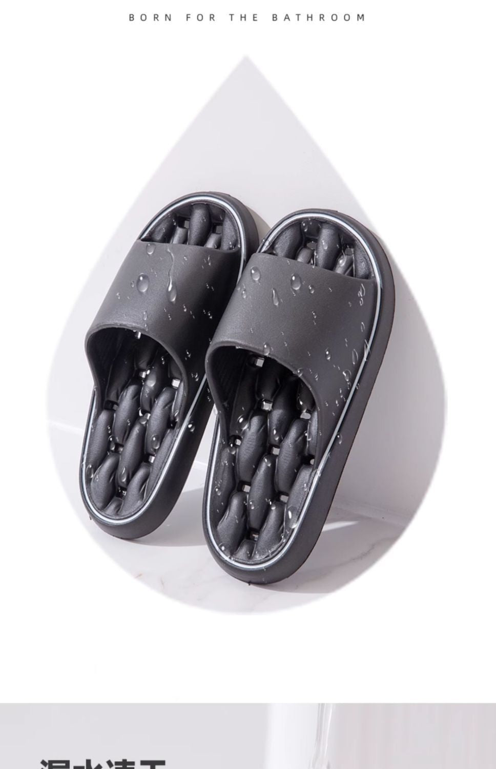 Slippers for Women, Summer Couples, Indoor Home Bathroom Bathing, Leaking, Non-Slip, Thick-Soled, Shit-Stepping Household Sandals, Slippers for Men