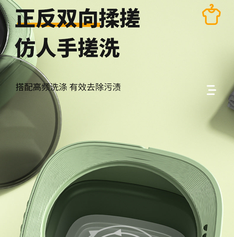 Daifa cross-border folding washing machine mini small washing machine baby underwear wash socks can be dried portable