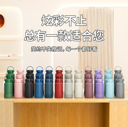 Space Kettle Thermos Cup with Large Capacity, Customizable Pattern and Logo, Stainless Steel Sports Portable Water Bottle Wholesale