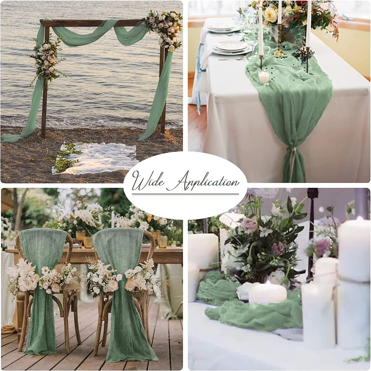 Bali Crepe Table Flag Foreign Trade Western Tablecloth Light Luxury High-End Wedding Party Decoration Pleated Table Flag Wholesale