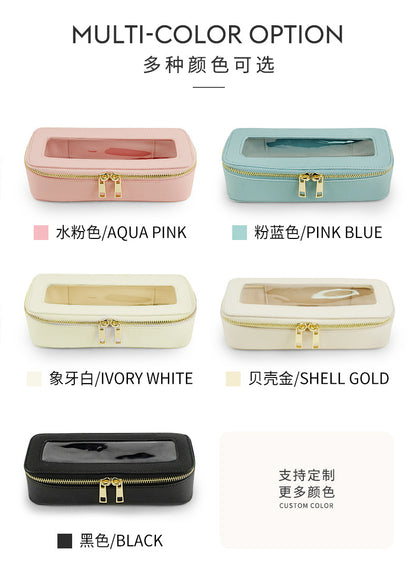 Small single custom high-level cosmetic brush storage box cross-border exquisite beauty storage bag portable texture cosmetic bag