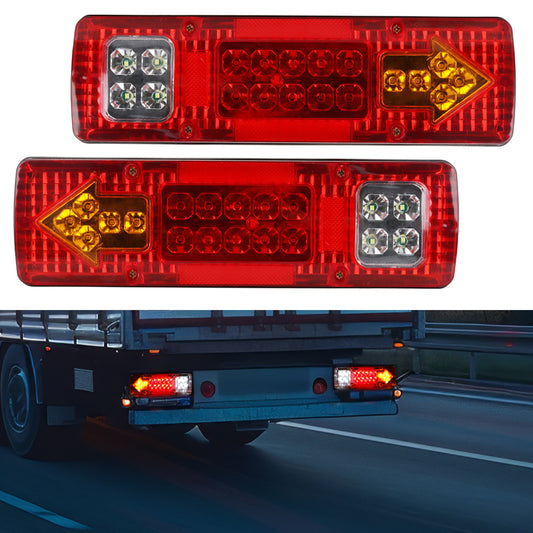 24V 19Led Truck and Van Red and Yellow Dual-Color Electronic Rear Tail Light 131Led Tail Light Truck Light Arrow Tail Light by PDG ibma