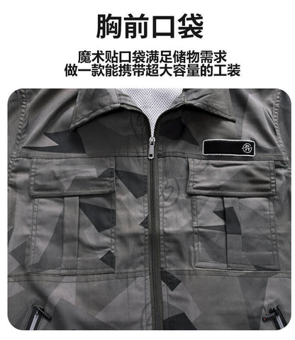 Summer Cooling Air-Conditioned Clothing for Men, Refrigeration Clothing with Fan, Welding Site Heatstroke Prevention Labor Protection Work Clothes
