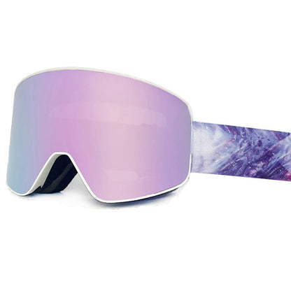 New in stock Magnetic Ski Glasses Double-layer Anti-fog Anti-snow Blindness Canker Myopia Ski Goggles Unisex Snow Goggles