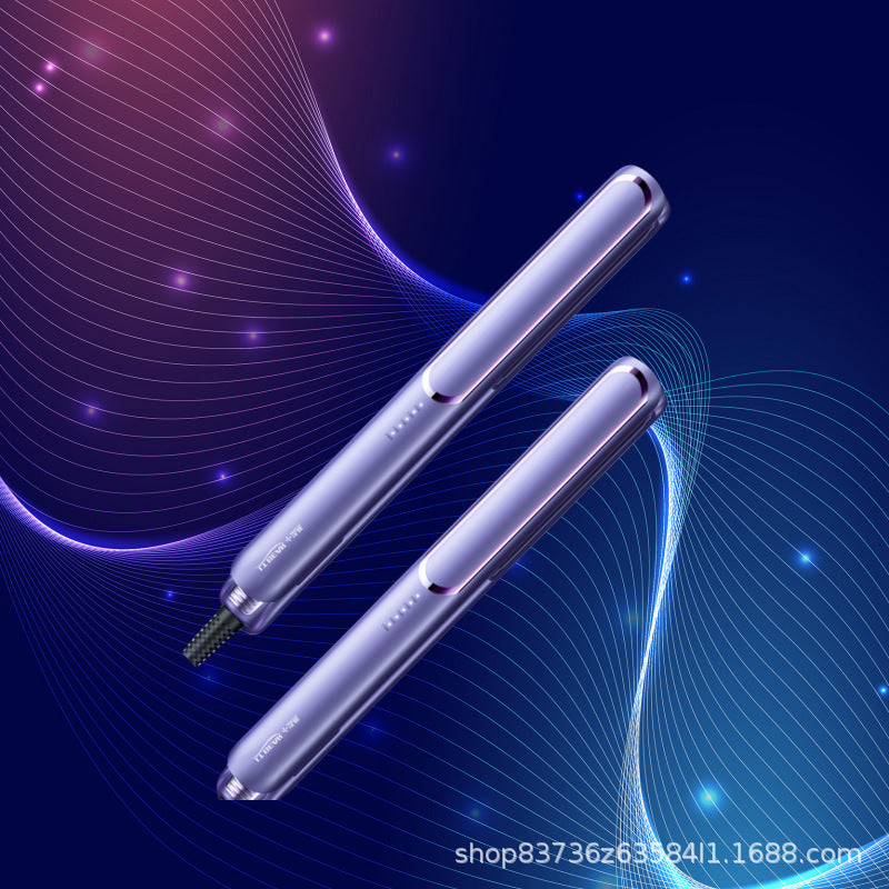 A generation of cross-border straight roll dual-purpose hair straightener portable electric splint hair salon household wet and dry curling iron
