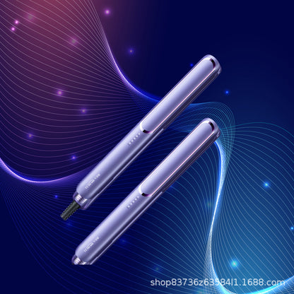 A generation of cross-border straight roll dual-purpose hair straightener portable electric splint hair salon household wet and dry curling iron