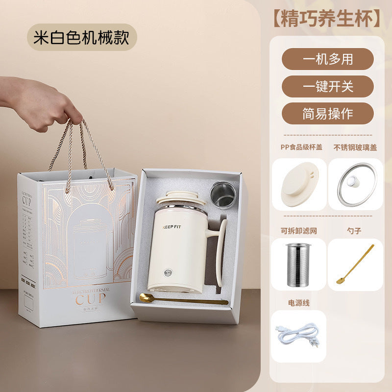 Portable Boiling Cup for Tea Mini Timing Electric Stew Kettle Electric Stew Health Cup Stew and Boiling Integrated Automatic Electric Boiling Cup