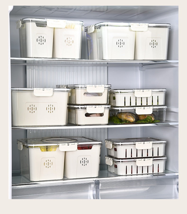 Fresh-Keeping Box Plastic Storage Thickeneded Refrigerator Dust-Proof Finishing Household Artifact Special Kitchen New Plastic Box