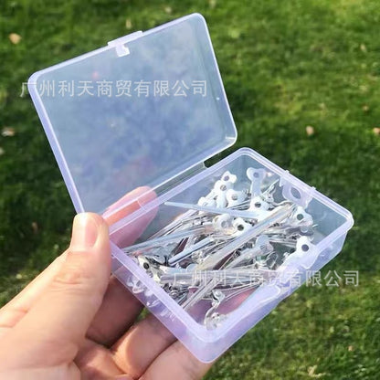 70 aluminum plate hairpin hairpin positioning clip partition clip hand push corrugated clip bangs clip modeling clip long mouth clip
