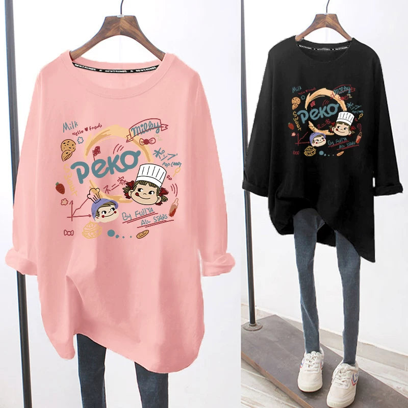 Breastfeeding Top Autumn Base Shirt Hot Mom's Out-of-the-way Breastfeeding Long-sleeved T-shirt for Spring and Autumn Postpartum Breastfeeding Clothes