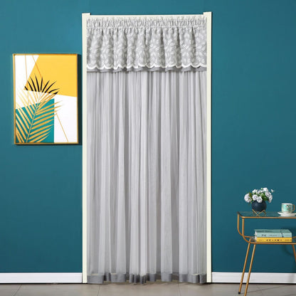 New Lace Anti-Mosquito Curtains, Door Curtains, Gauze Curtains, Entry Double-Layer Silent Bedroom Curtains, Fly-Proof Summer Curtains, Door Curtains