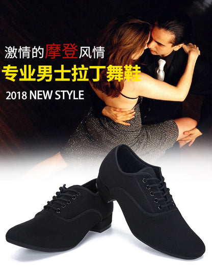 Oxford Cloth Latin Dance Shoes Men's Square Dance Shoes Adult Modern Dance Shoes Soft Bottom Social Dance Shoes Dance Shoes 2025