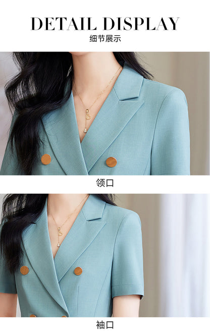 French Hepburn Style Small Black Dress High Sense High Cold Royal Sister Fried Street Small Fragrance Style Pleated Professional Suit dress Summer