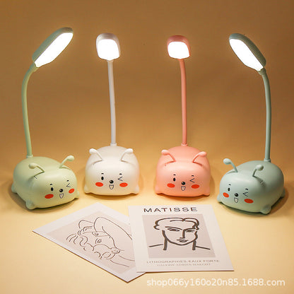 Factory direct creative cute girl heart mini small table lamp led bedroom bedroom bedside eye protection night light