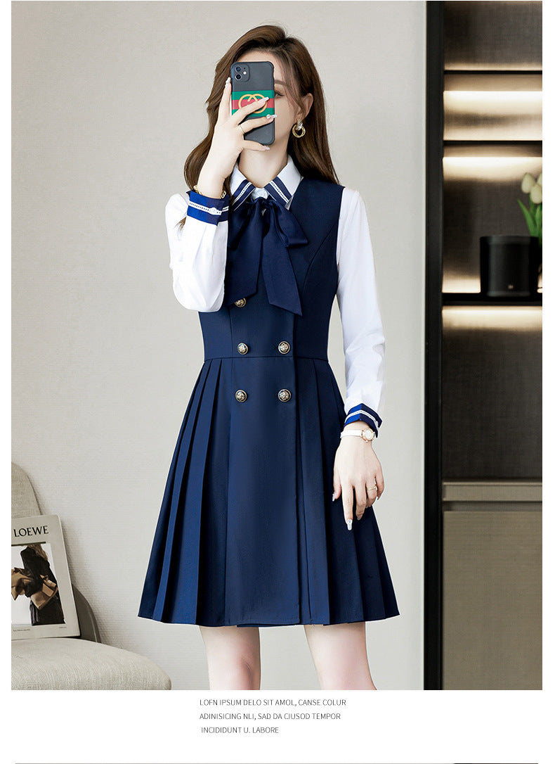 Kindergarten teacher garden clothes interview clothing dress suit group kindergarten teacher fashion temperament early education overalls women