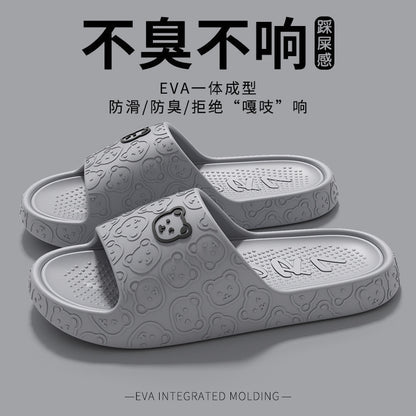 Eva Sandals for Women Summer Home Bathroom Non-Slip Thick Sole Non-Stinky Feet Outer Wear Slippers Wholesale Couple Men
