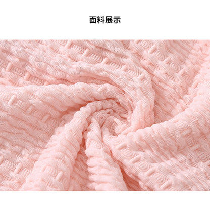 2024 new swimsuit women's split four-piece suit belly covering slimming gathered small chest South Korea ins style Hot Spring