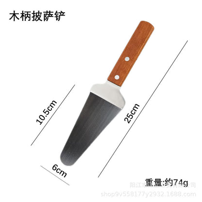 Triangle Stainless Steel Teppanyaki Grilling Shovel Multi-use Steak Hand-held Pancake Shovel Restaurant Teppanyaki Cuisine Gadget