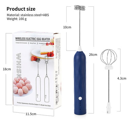 Carefully Selected Cross-Border Dual-Stick Milk Frother, Coffee Cream Mixer, Household Wireless Egg Beater, Baking Milk Frother