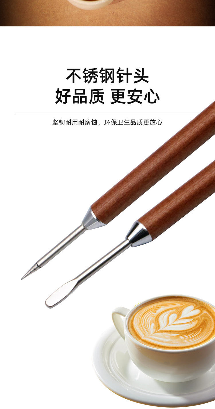 [Silky] coffee Garland needle rosewood handle carved needle fancy Garland needle appliance coffee appliance