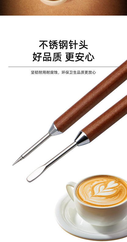 [Silky] coffee Garland needle rosewood handle carved needle fancy Garland needle appliance coffee appliance