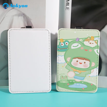 Heat Transfer Sublimation Traffic Card Holder Work Id Card Holder with Printable Designs, Keychain, White Disney Card Holder