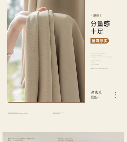 2026 New Summer Blackout Curtain Fabric, Sunshade and Heat Insulation for Living Room and Bedroom, Simple Modern Blackout Curtain Finished Product