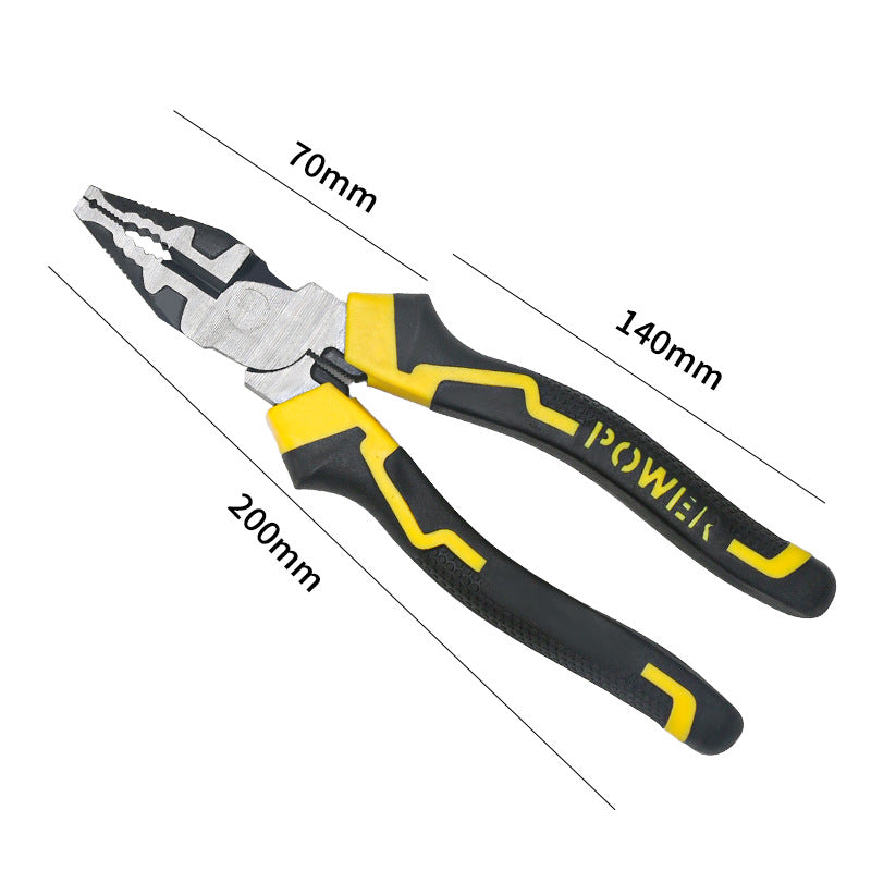 Multifunctional wire stripping pliers pointed mouth miter pliers 8 inch vice electrical wire stripping pliers eccentric labor-saving and durable