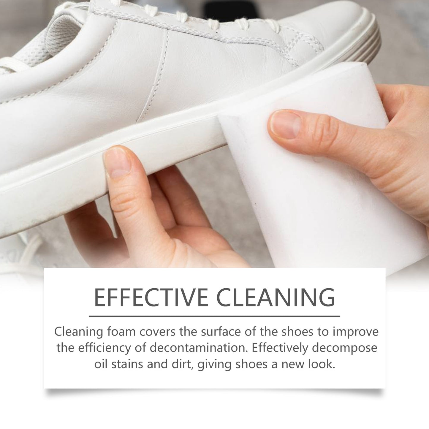 Jakehoe Shoe Stain Removal Cleaning Set White Shoe Sneakers Stain Removal Yellow Edge Portable Cleaning Agent